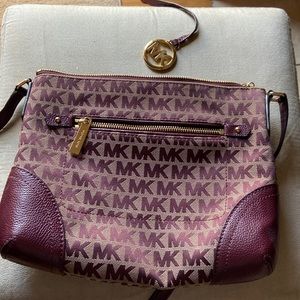 Burgundy MK purse